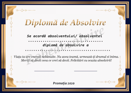 Diplome de Absolvire - Diplome de absolvire