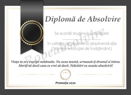 Diplome de Absolvire - Diplome de absolvire