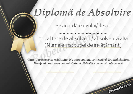 Diplome de Absolvire - Diplome de absolvire