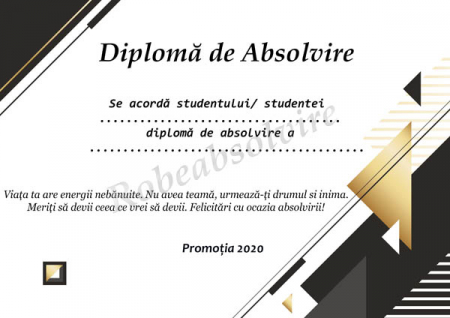 Diplome de Absolvire - Diplome de absolvire