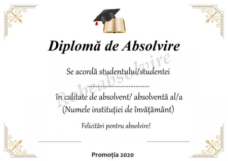Diplome de Absolvire - Diplome de absolvire