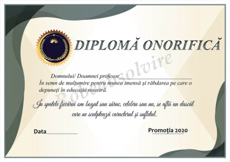 Diplome Onorifice Profesori - Diplome onorifice