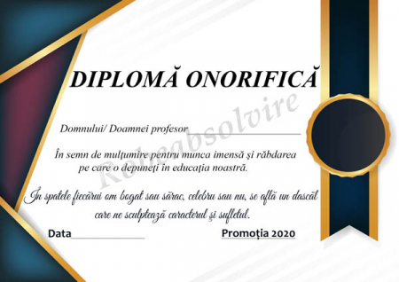 Diplome Onorifice Profesori - Diplome onorifice