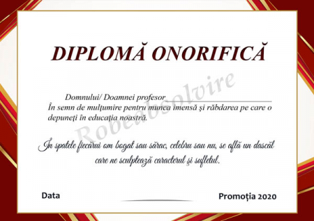 Diplome Onorifice Profesori - Diplome onorifice