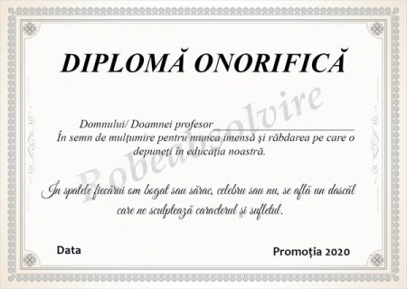 Diplome Onorifice Profesori - Diplome onorifice