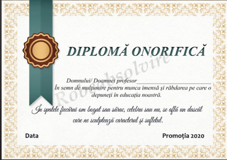 Diplome Onorifice Profesori - Diplome onorifice