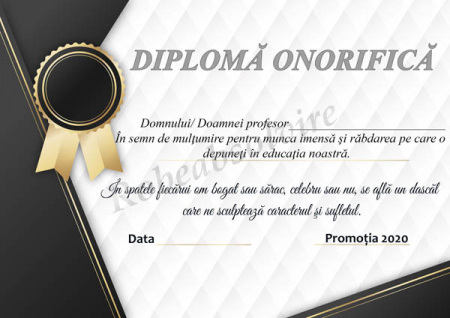 Diplome Onorifice Profesori - Diplome onorifice