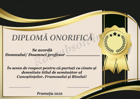 Diplome Onorifice Profesori - Diplome onorifice