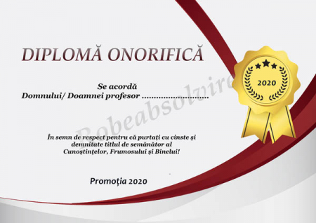 Diplome Onorifice Profesori - Diplome onorifice
