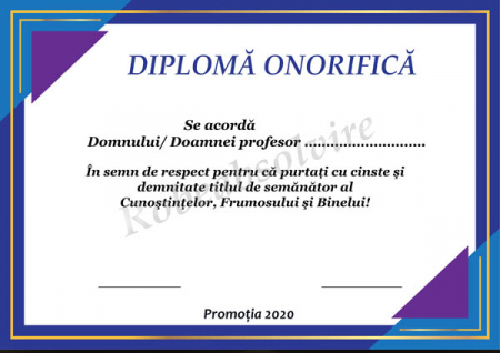Diplome Onorifice Profesori - Diplome onorifice