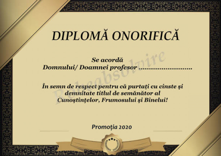 Diplome Onorifice Profesori - Diplome onorifice