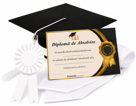 Toca, Esarfa, Cocarda si Diploma - robe absolvire