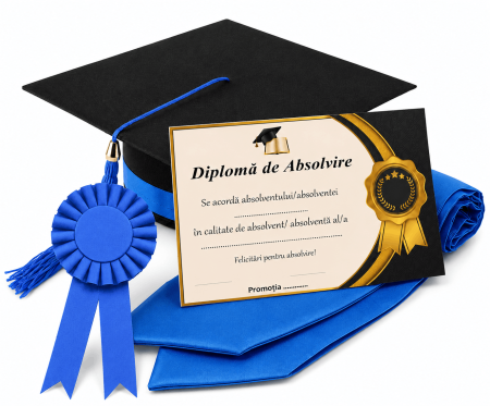 Toca, Esarfa, Cocarda si Diploma - robe absolvire