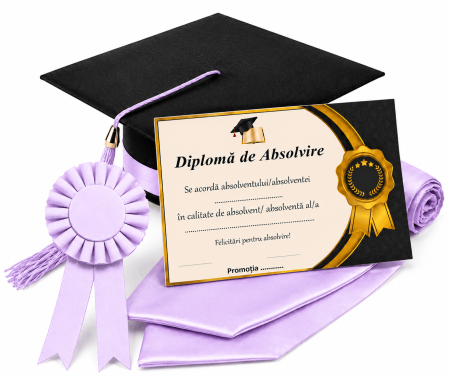 Toca, Esarfa, Cocarda si Diploma - robe absolvire
