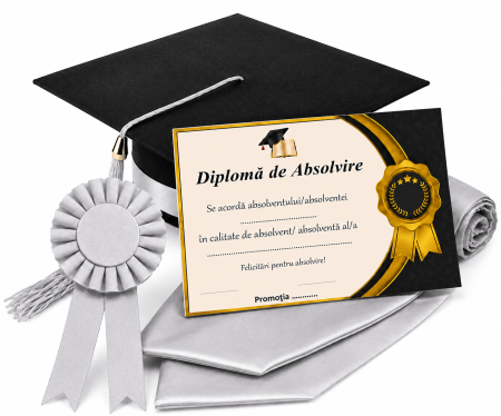 Toca, Esarfa, Cocarda si Diploma - robe absolvire