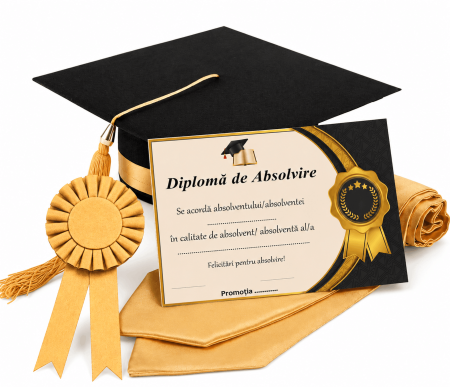 Toca, Esarfa, Cocarda si Diploma - robe absolvire