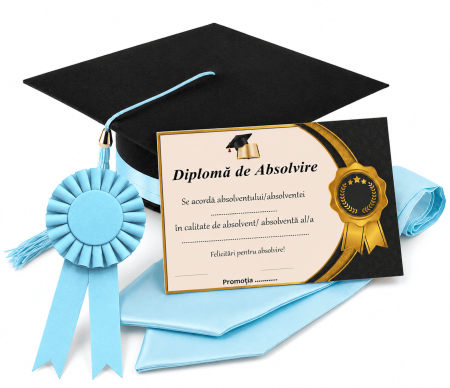 Toca, Esarfa, Cocarda si Diploma - robe absolvire