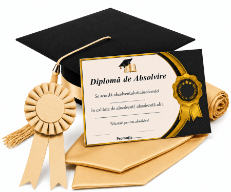 Toca, Esarfa, Cocarda si Diploma - robe absolvire