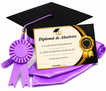 Toca, Esarfa, Cocarda si Diploma - robe absolvire