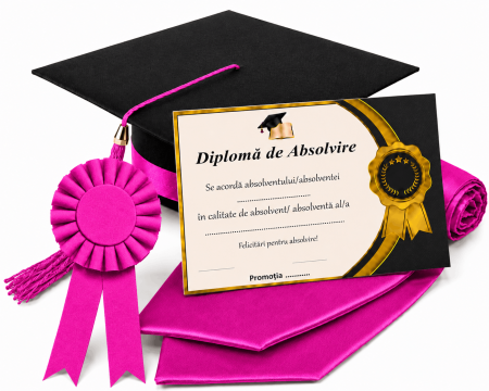 Toca, Esarfa, Cocarda si Diploma - robe absolvire