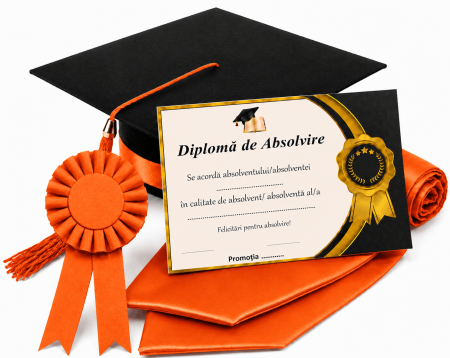 Toca, Esarfa, Cocarda si Diploma - robe absolvire
