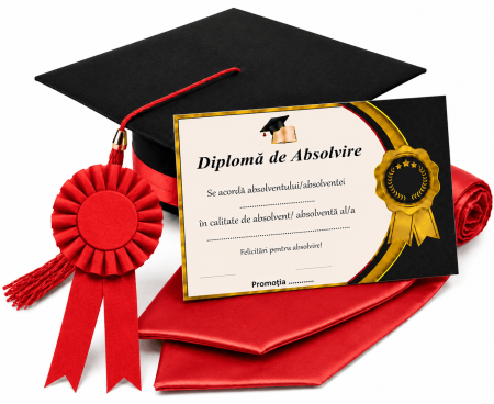 Toca, Esarfa, Cocarda si Diploma - robe absolvire