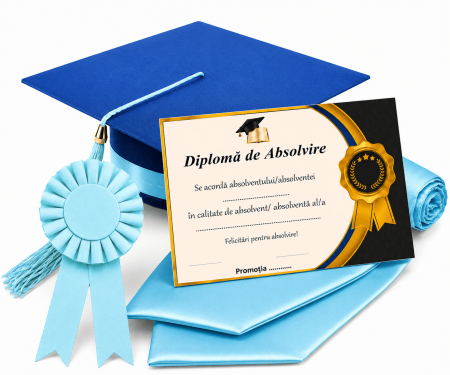 Toca, Esarfa, Cocarda si Diploma - robe absolvire