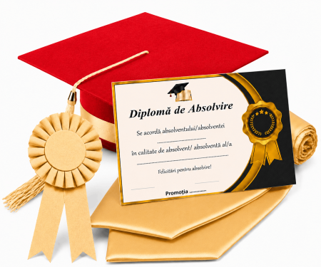 Toca, Esarfa, Cocarda si Diploma - robe absolvire