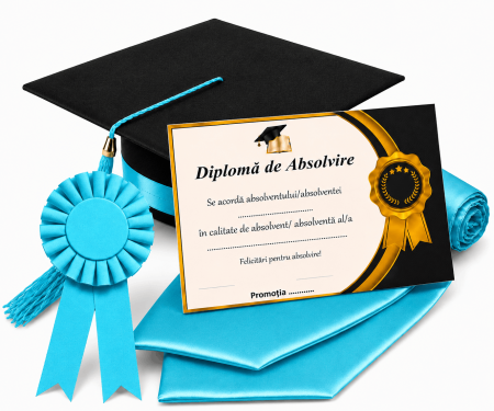 Toca, Esarfa, Cocarda si Diploma - robe absolvire