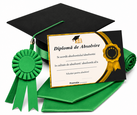 Toca, Esarfa, Cocarda si Diploma - robe absolvire