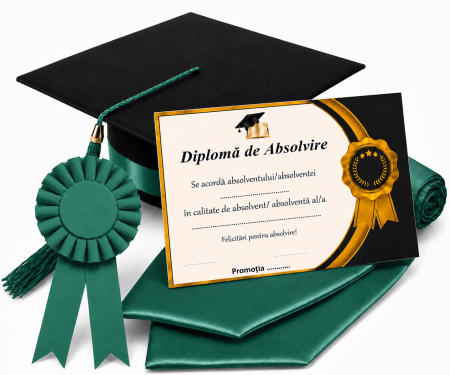 Toca, Esarfa, Cocarda si Diploma - robe absolvire