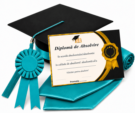 Toca, Esarfa, Cocarda si Diploma - robe absolvire