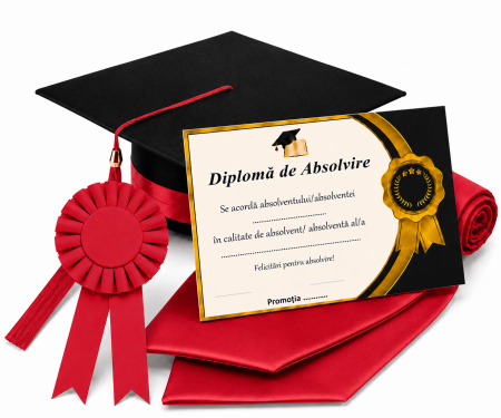 Toca, Esarfa, Cocarda si Diploma - robe absolvire