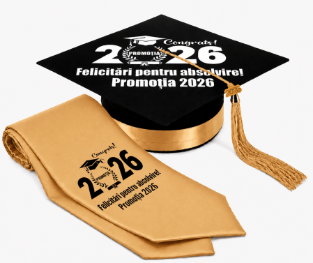 Toca si Esarfa Promotia 2026 - robe absolvire