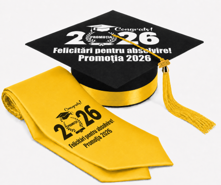 Toca si Esarfa Promotia 2026 - robe absolvire