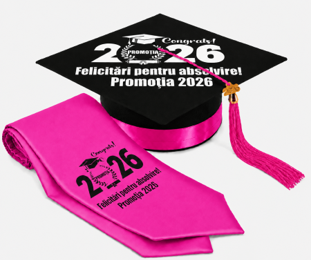 Toca si Esarfa Promotia 2026 - robe absolvire