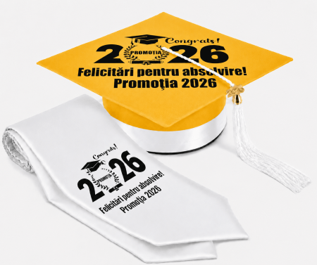 Toca si Esarfa Promotia 2026 - robe absolvire