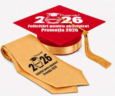 Toca si Esarfa Promotia 2026 - robe absolvire