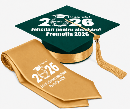 Toca si Esarfa Promotia 2026 - robe absolvire