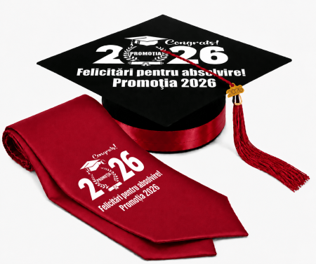 Toca si Esarfa Promotia 2026 - robe absolvire