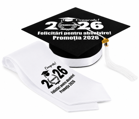 Toca si Esarfa Promotia 2026 - robe absolvire