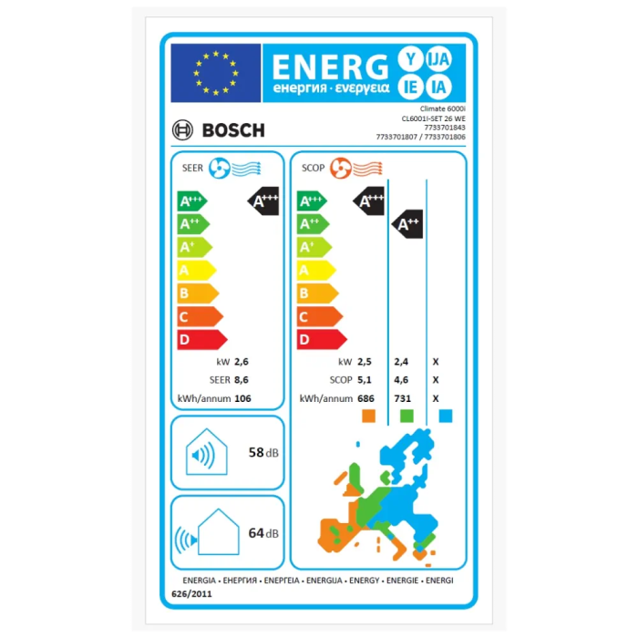 Montaj inclus Bosch Climate 6000i 9000 BTU [9]
