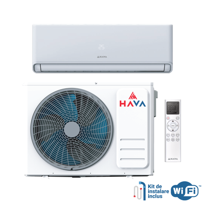 Montaj standard + HAVA Smart Plus Series 12000 BTU, Inverter, Wi-Fi, A++/A+ - Hava [3]