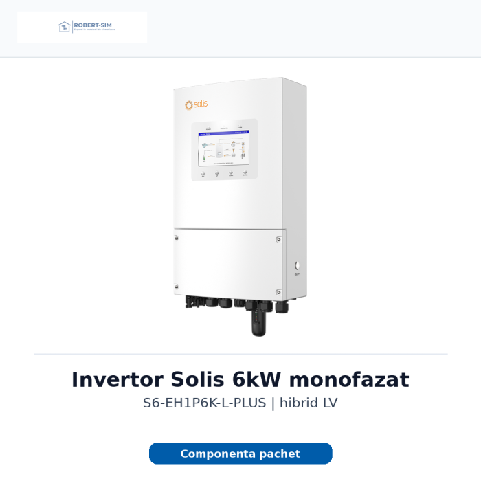 Sistem fotovoltaic monofazat AIKO la cheie 6kW + baterie Dyness 16kWh + instalare [4]