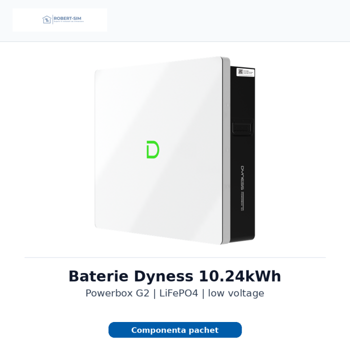Sistem fotovoltaic monofazat cu invertor Solis 6kW + baterie Dyness 10.2kWh + panouri AIKO + aer conditionat Bosch 6000i 12000BTU [5]
