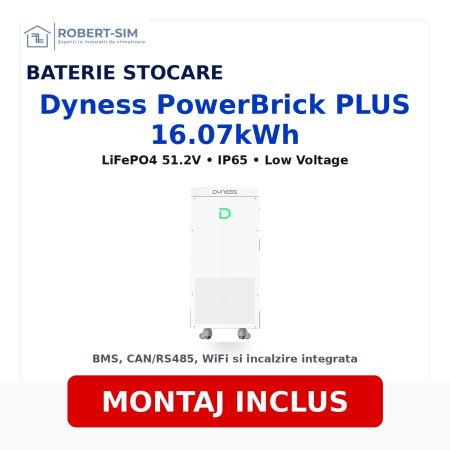 Sisteme Fotovoltaice - Baterie Dyness PowerBrick PLUS 16.07 kWh cu montaj inclus