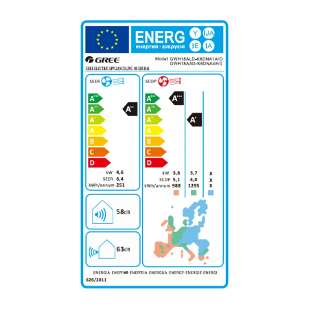 Aparat de aer conditionat Gree Bora A4 Silver R32 GWH18AAD-K6DNA4E Inverter 18000 BTU, Wi-fi, generator ioni Cold Plasma, dezghetare inteligenta [4]