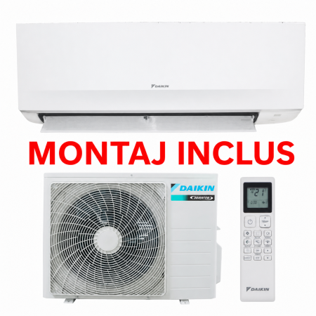 Pachete aer condiționat cu montaj inclus - Montaj standard + Daikin Sensira Bluevolution FTXC35E-RXC35E Inverter 12000 BTU - Daikin