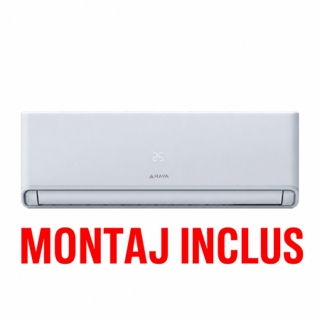 Pachete aer condiționat cu montaj inclus - Montaj standard + HAVA Smart Plus Series 12000 BTU, Inverter, Wi-Fi, A++/A+ - Hava