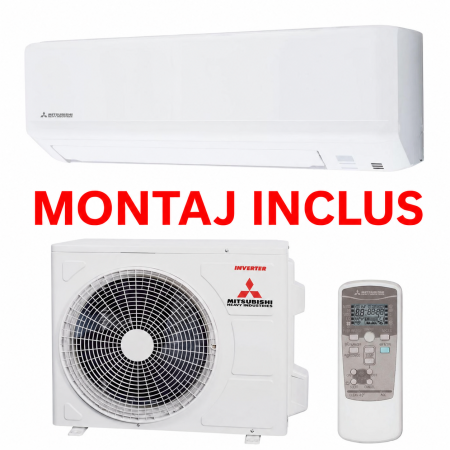 Pachete aer condiționat cu montaj inclus - Montaj standard + Mitsubishi Heavy Industries Nyoko SRK35ZSP-W1-SRC35ZSP-W1 Inverter 12000 BTU R32